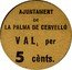 Spain 5 Centimos (La Palma de Cervello) AJUNTAMENT DE LA PALMA DE CERVELLO VAL PER 5 CÈNTS. coin obverse