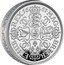 UK 5 Pounds (Charles III Petition Crown, Shields) MAG BRI FR ET HIB REX 16 63 HONI SOIT QUI MAL Y PENSE coin reverse