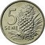 Samoa 5 Sene Pineapple 2002 KM# 131 5 SENE JB coin reverse