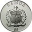 Samoa 5 Tala London Olympics 2009 KM# 194 SAMOA $5 FA'AVAE I LE ATUA SAMOA coin obverse