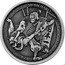 Samoa 5 Tala Momotaro Subdues the Demon. Antique Finish 2020 MOMOTARO coin reverse