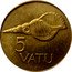 Vanuatu 5 Vatu Shell 1995 KM# 5 5 VATU coin reverse
