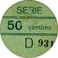 Spain 50 Centimos (Viella) SERIE D 50 CÈNTIMS coin reverse