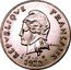 Vanuatu 50 Francs Scepter 1972 KM# 7 RÉPVBLIQVE FRANÇAISE R JOLY I E O M 1972 coin obverse