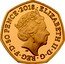 UK 50 Pence The Royal Mint ELIZABETH II D G REG F D 50 PENCE 2018 J.C coin obverse