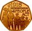 UK 50 Pence The Royal Mint 1918 REPRESENTATION OF THE PEOPLE ACT ST coin reverse