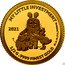 Samoa 50 Tala The Mouse & friends 2021 Set 2021 MY LITTLE INVESTMENT 1/2 G .9999 FINEST GOLD © I.S.-M F.S. coin reverse