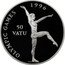 Vanuatu 50 Vatu XXVI Summer Olympic Games in Atlanta. Gymnastics 1994 Proof KM# 30 OLYMPIC GAMES 1996 50 VATU coin reverse