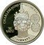 Vanuatu 50 Vatu (Charlemagne) KM# 119 CHARLEMAGNE 747/748-814 50 VATU CARLVS REX FR AGINNO coin reverse