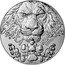 Niue 80 Dollars (Charles III Czech Lion) ČESKÁ REPUBLIKA 1000G AG 999 coin reverse
