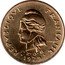 Vanuatu Franc Frigate Bird 1979 KM# 4.2 RÉPVBLIQVE FRANÇAISE R JOLY I E O M 1975 coin obverse
