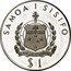 Samoa Tala Tanumafili II Weightlifting 1976 Proof KM# 22a SAMOA I SISIFO $1 coin obverse
