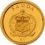 Samoa Tala Greek Goddess Athena 2009 Proof KM# 189 SAMOA FA'AVAE I LE ATUA SAMOA $1 coin obverse