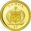 Samoa Tala Marie Curie 2009 Proof KM# 187 SAMOA $1 FA'AVAE I LE ATUA SAMOA coin obverse