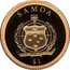Samoa Tala Moonlanding 2013 Proof KM# 240 SAMOA $1 coin obverse
