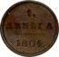 Russia 1 Denga (Aleksandr I. Novodel) KM# N359 1. ДЕНЬГА 1804. coin reverse