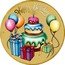 Australia 1 Dollar Happy Birthday Coin 2023  BU in PNC HAPPY BIRTHDAY P SR coin reverse