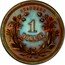 USA 1 Dollar (Liberty Pattern. Copper) STANDARD 1 DOLLAR coin reverse