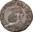 Italy 1 Giorgino (Francesco I d'Este Saint kneeling) FRAN I MVT RE E C D V G E M coin obverse