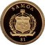 Samoa 1 Tala John F. Kennedy 2013 SAMOA $1 FA'AVAE I LE ATUA SAMOA coin obverse