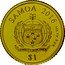 Samoa 1 Tala Josef Pilsudski 2016 SAMOA 2016 FA'AVAE I LE ATUA SAMOA 0.5 G AU 999 $1 coin obverse