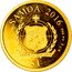 Samoa 1 Tala Route 66 2016 SAMOA 2016 FA'AVAE I LE ATUA SAMOA 0.5 G AU 999 $1 coin obverse