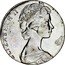 New Zealand 10 Cents (Elizabeth II 2nd portrait - Planchet Error) ELIZABETH II coin obverse