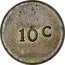 New Zealand 10 Cents (Pattern with Royal Mint Logo) 10 C coin obverse