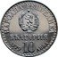 Bulgaria 10 Leva First Soviet-Bulgarian Space Flight 1979 Proof KM# 105 НАРОДНА РЕПУБЛИКА БЪЛГАРИЯ 1979 10 ЛЕВА coin obverse
