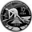Bulgaria 10 Leva XXVII Olympic Summer Games in Sydney. High Jump 1999 Proof KM# 250 XXVII ЛЕТНИ ОЛИМПИЙСКИ ИГРИ - 2000 10 ЛЕВА 1999 coin reverse
