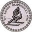 Bulgaria 10 Leva XIV Winter Olympic Games in Sarajevo. Pattern. Specimen 1984  Proof KM# Pn27 XIV ЗИМНИ ОЛИМПИЙСКИ ИГРИ coin reverse