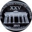Samoa 10 Tala (25 Years of Reunification) 25 YEARS REUNIFICATION OF GERMANY XXV 2015 ONE OUNCE SILVER 925 coin reverse