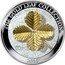 Samoa 10 Tala (3D Four Leaf Clover) THE GOLD LEAF COLLECTION 1 OZ .999 FINE SILVER CLOVERLEAF 2016 coin reverse