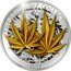 Samoa 10 Tala 3D Hemp Leaves 2017 THE GOLD LEAF COLLECTION 2017 1 OZ 999 FINE SILVER HEMP LEAVES coin reverse