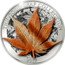 Samoa 10 Tala (3D Japanese Leaf) THE GOLD LEAF COLLECTION 2017 1 OZ 999 FINE SILVER JAPANESE LEAF coin reverse