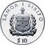 Samoa 10 Tala (Ferdinand Magellan) SAMOA I SISIFO FAVAE I LE ATUA SAMOA $ 10 coin obverse