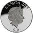 Samoa 10 Tala (Princess to Monarch. Overseas Visit Princess) SAMOA 2015 $10 IRB FA'AVAE I LE ATUA SAMOA coin obverse