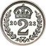 UK 2 Pence Charles III Maundy Money 2023  Prooflike; York Minster 20 2 23 coin reverse