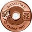 Samoa 20 Cents Everything Goes Well Metal. Promotion 2022 ELIZABETH II SAMOA 2022 20 CENTS IRB coin obverse