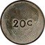 New Zealand 20 Cents (Pattern with Royal Mint Logo) 20 C coin obverse