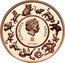 Samoa 25 Cents Samantabhadra. Tiger 2022 ELIZABETH II SAMOA 25 CENTS coin obverse