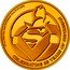 Niue 25 Dollars (85th Anniversary of Superman) 1/4 OZ 9999 FINE GOLD SUPERMAN TM & © DC (S23) S CELEBRATING 85 YEARS OF SUPERMAN coin reverse