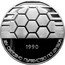 Bulgaria 25 Leva 14th Championship World Football in Italy 1990 Proof KM# 192 1990 XIV СВЕТОВНО ПЪРВЕНСТВО ПО ФУТБОЛ coin reverse