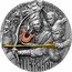 Niue 5 Dollars (Charles III Baptism of Fire) ANDRZEJ SAPKOWSKI BAPTISM OF FIRE THE BOOK SERIES WITCHER coin reverse