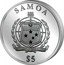 Samoa 5 Tala 3D Four Leaf Clover 2016  Proof SAMOA FA'AVAE I LE ATUA SAMOA $5 coin obverse