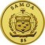 Samoa 5 Tala (Boleslaw Chrobry) KM# 414 SAMOA FA'AVAE I LE ATUA SAMOA $5 coin obverse