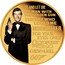 Tuvalu 50 Dollars (Charles III James Bond) LIVE AND LET DIE TM THE MAN WITH THE GOLDEN GUN TM THE SPY WHO LOVED ME TM MOONRAKER TM FOR YOU EYES ONLY TM OCTOPUSSY TM 007 TM coin reverse