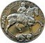 Bulgaria 50 Leva 1300th Anniversary of Bulgaria. Madara Equestrian 1981 Proof KM# 135 coin reverse