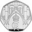 UK 50 Pence (Charles III Coronation) C R III NJ coin reverse