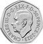 UK 50 Pence Charles III Coronation. Westminster Abbey. 2023  CHARLES III D G REX F D 50 PENCE 2023 coin obverse